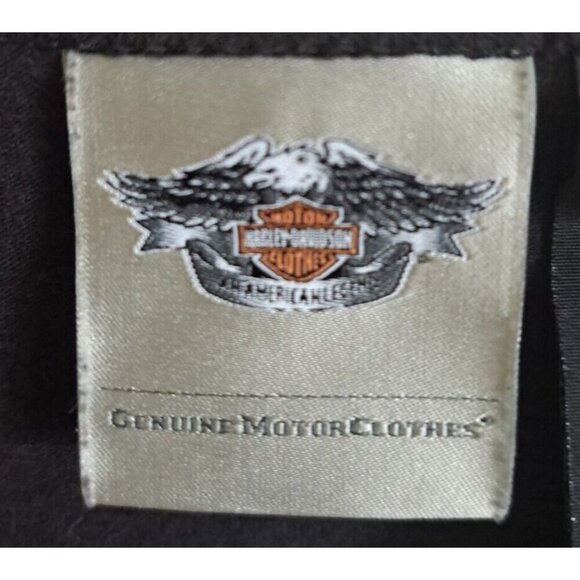 Harley-Davidson Women's Black V-Neck Short Sleeve Tee SEE DESCRIPTION - Picture 2 of 6